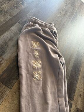VS PINK- light brown sweats